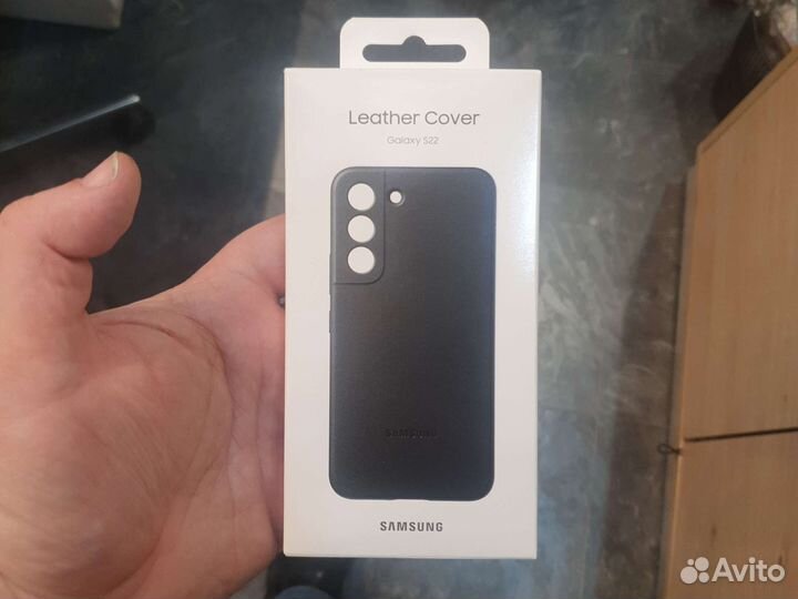 Чехол бампер кожаный samsung s22 и s22+