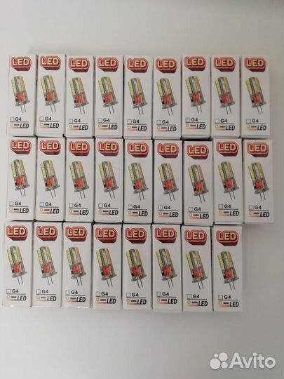 Светодиодные лампы G4 220v LED 30000 тёплый
