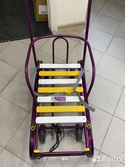 Санки Nika Тимка 6 Универсал, сиреневый каркас