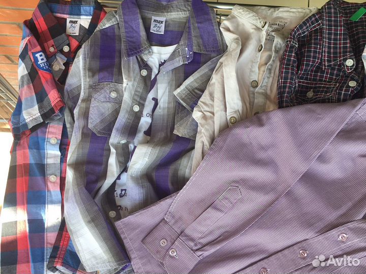 Рубашки Zara, Benetton, Mexx