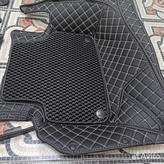 3D коврики из экокожи Skoda Octavia A7