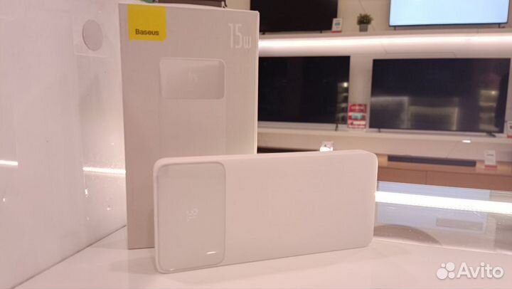 Повербанк Baseus Bipow 15W 10000 mAh с кабелем