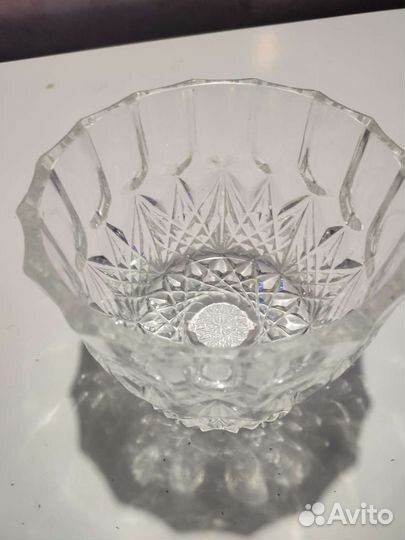Хрустальная ваза салатница