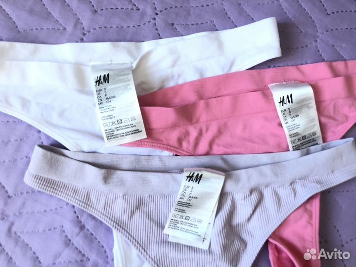 Трусики стринги H&M (продается комплектом)