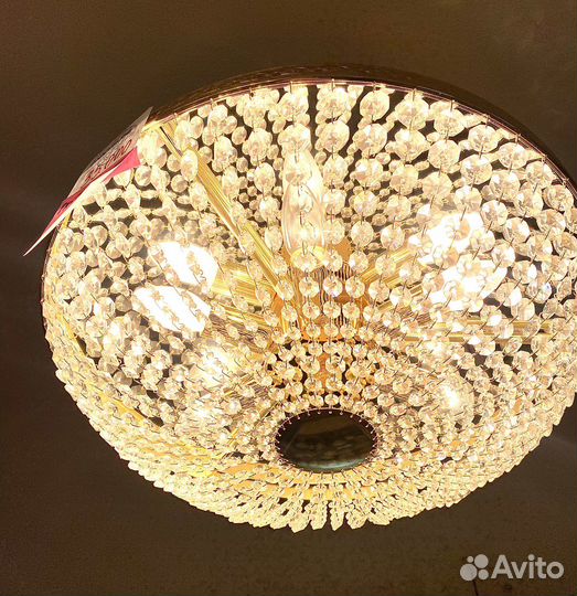 Чешская хрустальная люстра