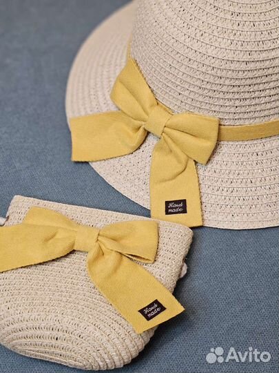 Соломенная шляпа детская