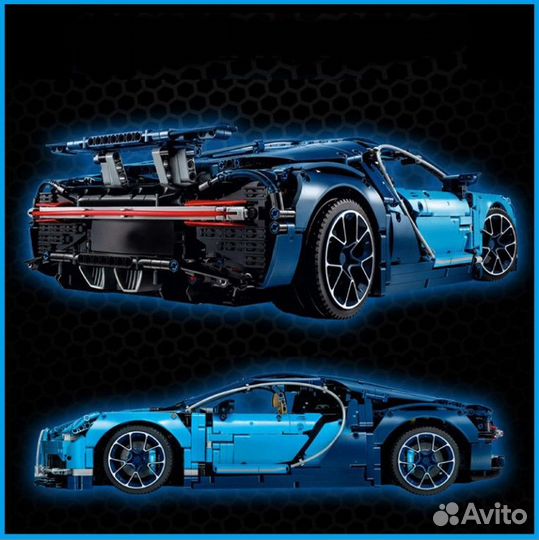 Конструктор Bugatti Chiron / Техник 3599 деталей 6