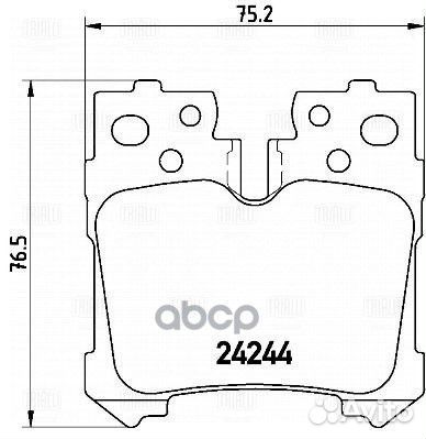 Колодки тормозные lexus LS (06) диск. задн. (в