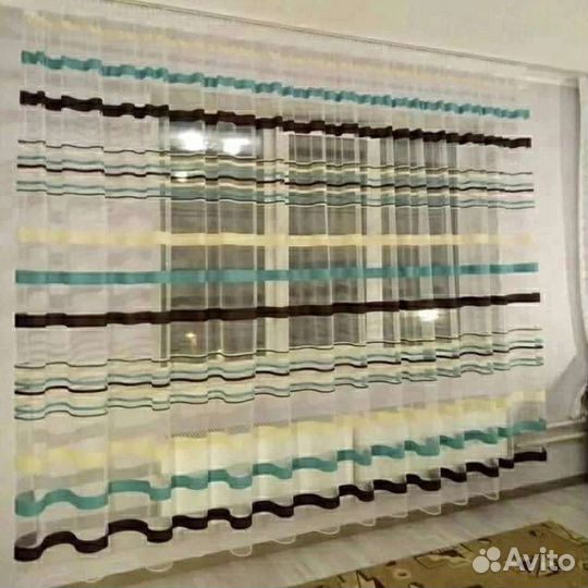 Тюль полосатый