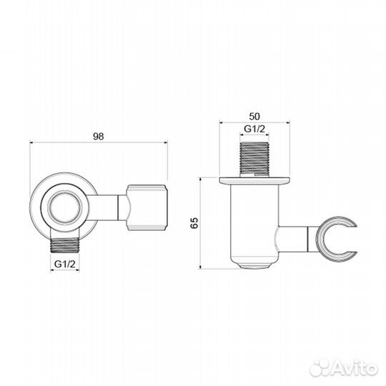 Шланговое aquatek классик держ полир зол AQ2462PG