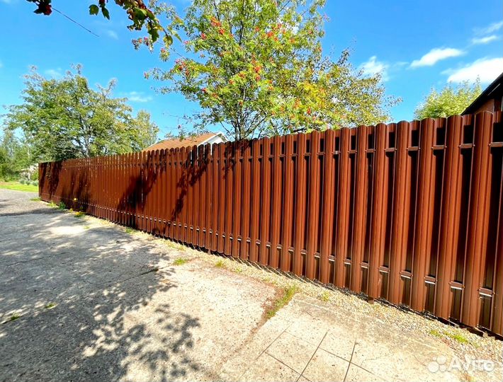 Забор из профнастила