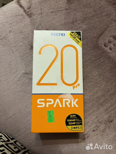 Tecno Spark 20 Pro, 8/256 ГБ