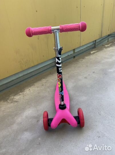Самокат детский трехколесный бу