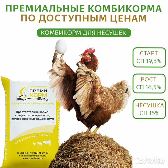 Комбикорм для кур несушек