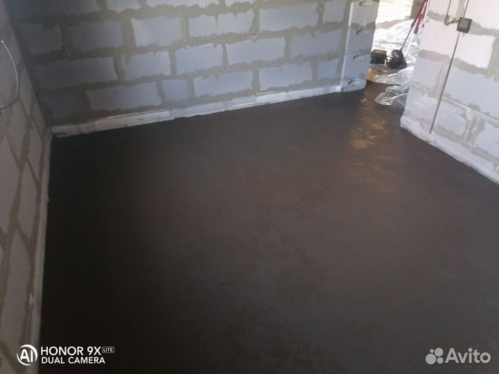 Полусухая стяжка пола за 1 день от 40м2