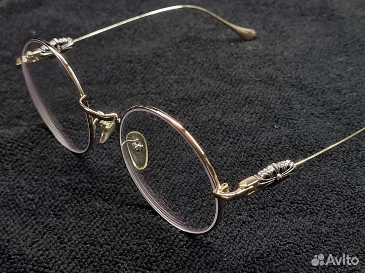 Очки Chrome Hearts ovaryeasy II Gold