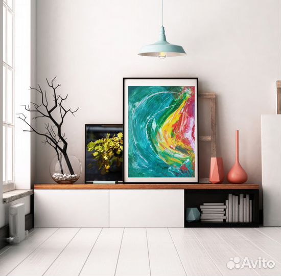 Картина абстракция акрил