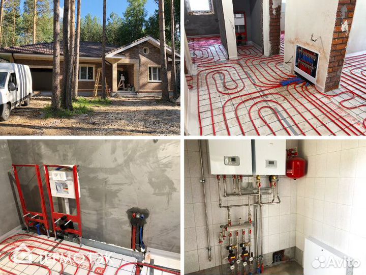 Монтаж отопления в частном доме