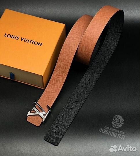 Мужской двухсторонний ремень Hermes