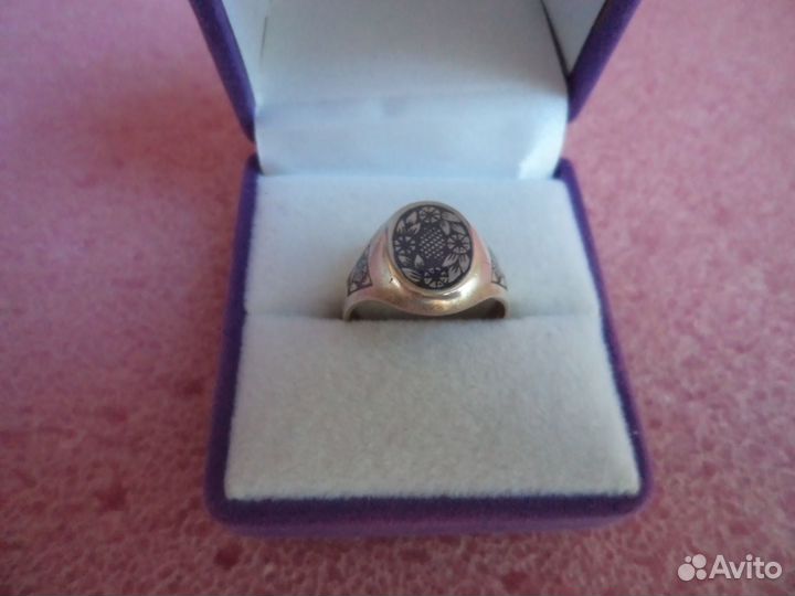 Кольцо серебряное. 875