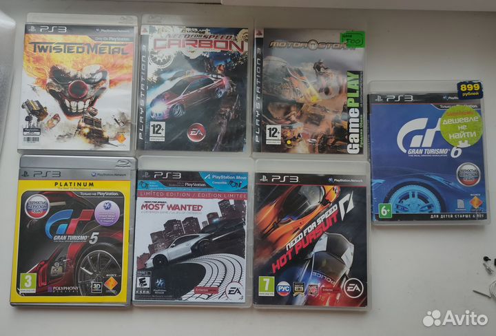 Диски PS3, гонки, NFS, Gran Turismo и т.д