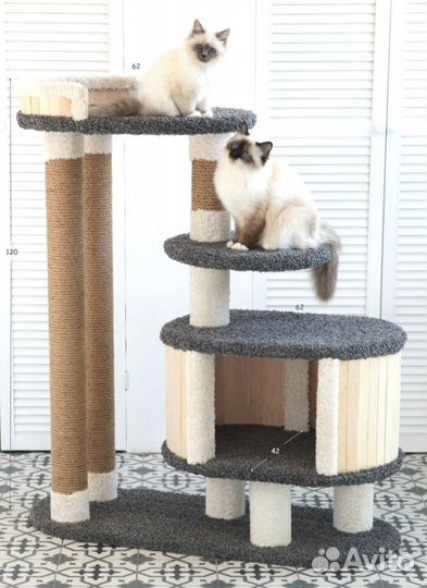 Домик для кошки с когтеточкой