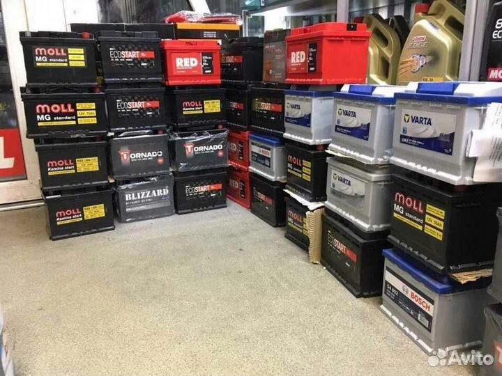 Аккумулятор автомобильный новый 60 75 100