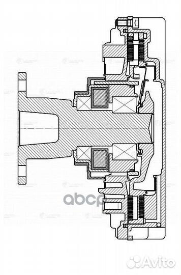 LMC 0738 муфта вязкостная без крыльчатки камаз