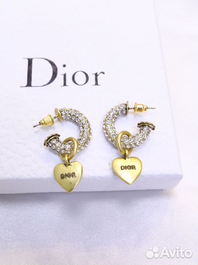 Серьги christian dior