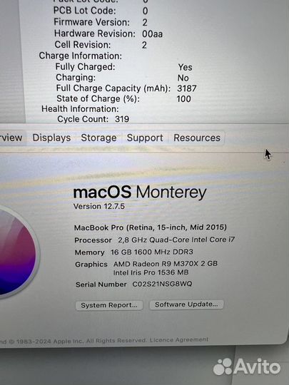 Максимальный Apple macbook pro 15 2015 i7 2.8