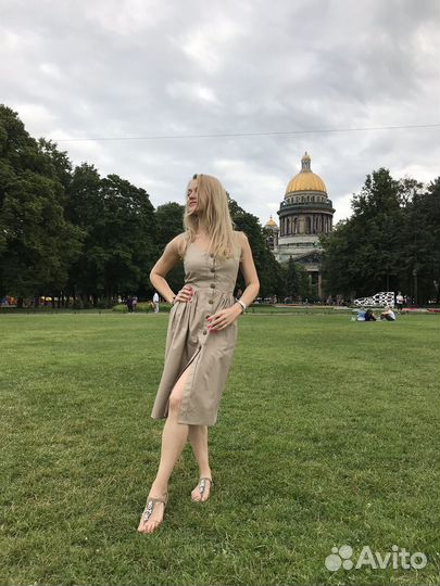 Сарафан на пуговицах