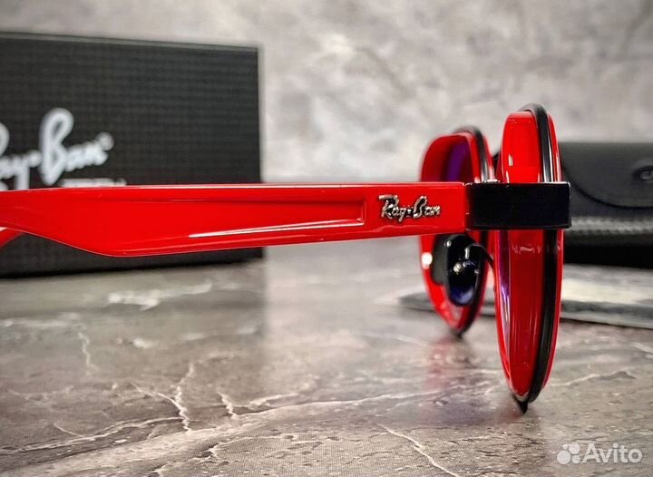 Очки Ray Ban Ferrari красный градиент