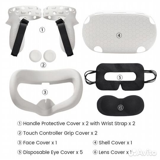 Силиконовый защитный чехол для Oculus Quest 2