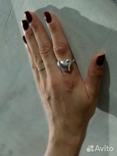 Кольцо сердце