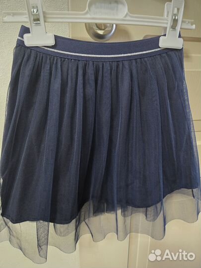 Юбка на 110-120 см синяя