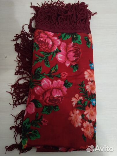 Новый шерстяной платок-шаль СССР