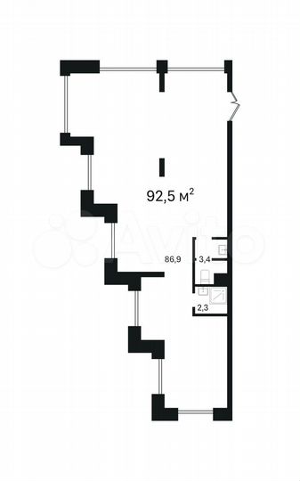 Продам торговое помещение, 92.5 м²