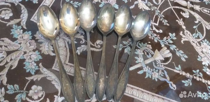 Ложки мельхиоровые десертные,ссср,18 см