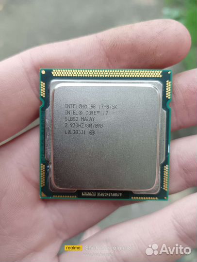 Процессор Intel core i7-875K slbs2