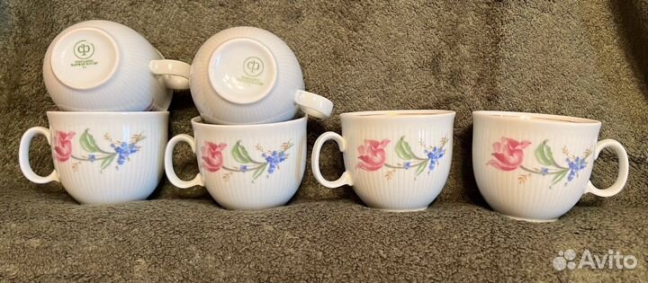 Чашки чайные, кофейные, Colditz (Кольдиц), гдр