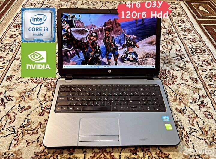 Игровой Ноутбук HP core i3/ssd/GeForce 820m