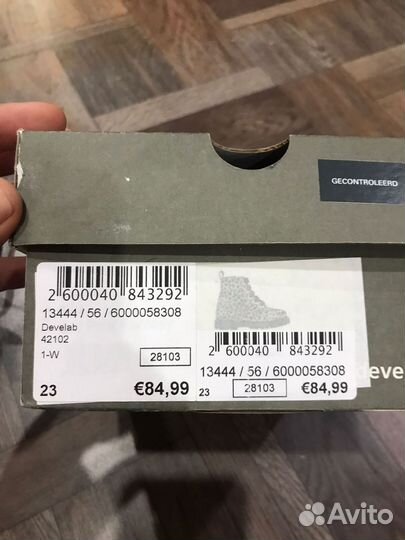 Ботинки на девочку 23 размер