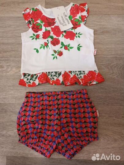 Вещи пакетом на девочку 74-80 размер