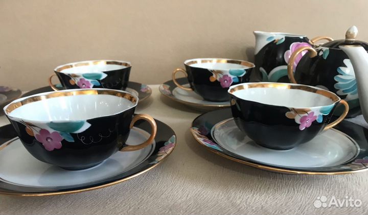 Чайный сервиз, Агашки, роспись, Дулево Редкий