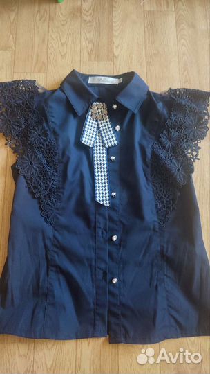 Блузка для девочки в школу