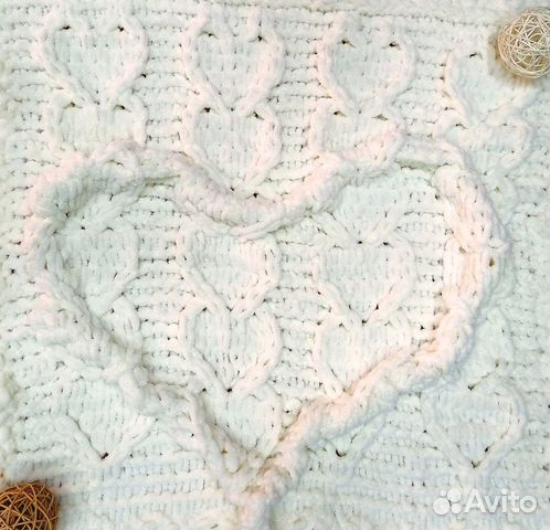 Плед детский вязаный из Alize Puffy