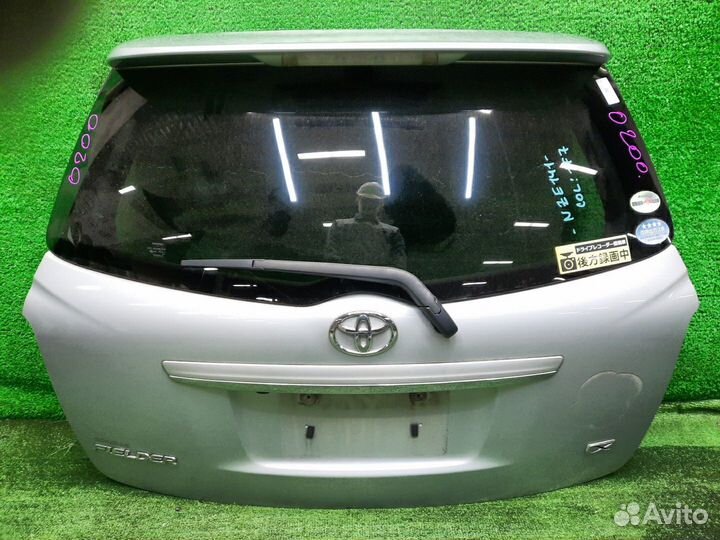 Дверь пятая toyota fielder NZE141 0200 color:1F7, метла, камера, спойлер, дефект лкп контрактная