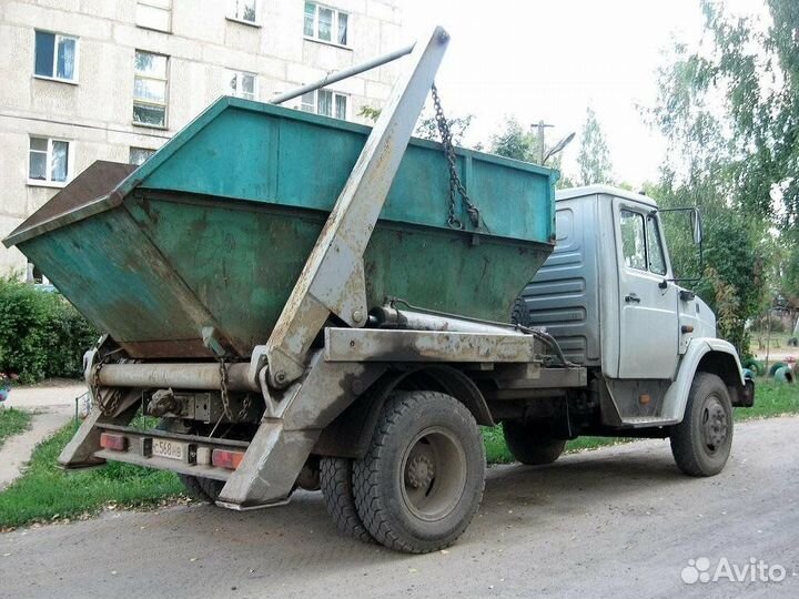 Вывоз мусора контейнер, газель, самосвал