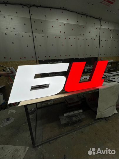 Вывеска Наружная реклама Установка