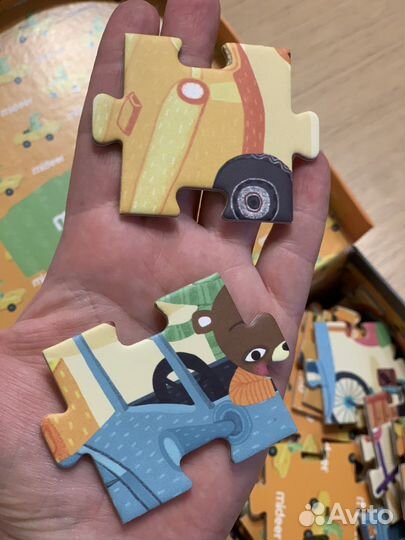 Пазлы картонные
